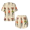 thumbnail image 5 of Lsque African Women Women's Short-Sleeved Pajama Set - 2 Piece Soft and Lightweight Sleepwear Set-XX-Large, 5 of 9