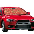 thumbnail image 2 of Disketp Windshield Sun Shade, Car Sun Shade For Front Window Strawberry Sunshades Sun Visor Protector Blocks Uv Rays Foldable, 2 of 9