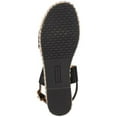 thumbnail image 4 of SEVEN DIALS Womens Black Cushioned Adjustable Strap Studded Berenice Round Toe Platform Buckle Espadrille Shoes 5.5 M, 4 of 4