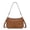 Brown, variant on Wrangler Women Studded Hobo Crossbody Purse Western Suede Shoulder Bag with Adjustable Detachable Strap, Black