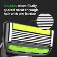 thumbnail image 4 of DORCO Pace 6 Pro - Six Blade Razor System with Trimmer - 2 Replacement Handles (Handles Only), 4 of 5