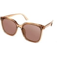 thumbnail image 2 of FEISEDY Women Oversized Vintage Polarized Sunglasses Square Cute Trendy Classic Simple Men B2758, 2 of 8