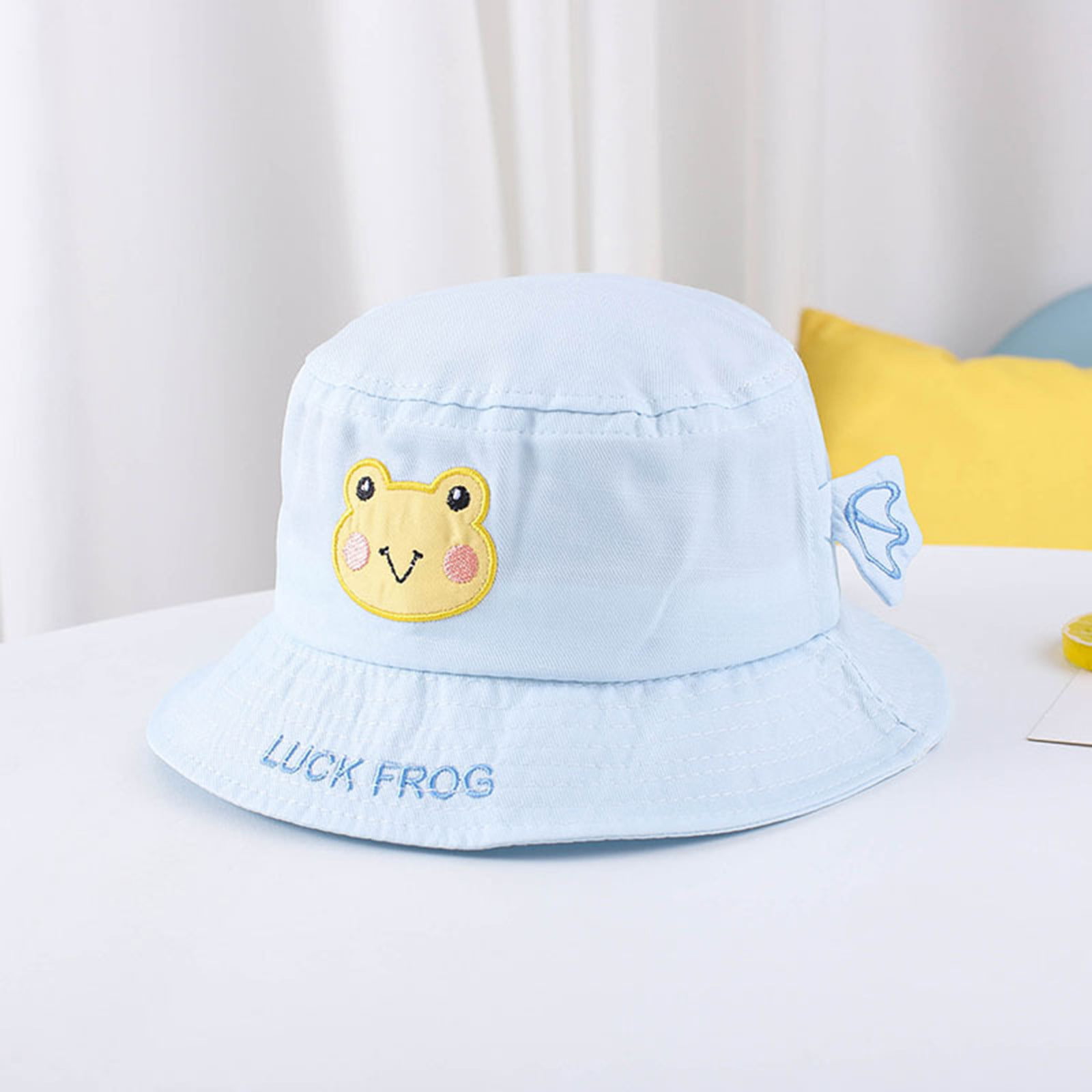 Beach Hat Summer Casual Bucket Hat Floral Flower Rabbit Bunny Cotton Outdoor Hats Travel Fishing Picnic Hat for Students Girls