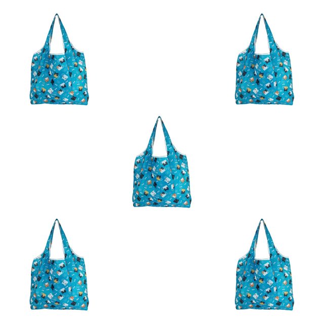 Qarigey Bolsa de almacenamiento de gran capacidad, bolsas de compras, resistente, portátil, plegable, de poliéster, bolsa de regalo, Type2 NO2