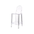thumbnail image 1 of Casper Tabouret de Comptoir Transparent en Polycarbonate de Qualité Contractuelle (Ensemble de 2), 1 of 2