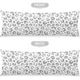 thumbnail image 5 of Leopard Body Pillow Cover Grey Leopard Print Long Pillow Case with Zipper Decorative Bedding Pillowcase Farmhouse Cheetah Pillow Covers Soft Animal Skin Cushion Pillow Case for Bedroom,20"x54",Gray, 5 of 5
