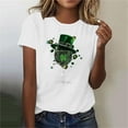thumbnail image 2 of Mujeres Manga Corta de Verano Tops Impreso Sudadera Casual, Cuello Redondo Blusa Ligera para la Primavera Y el Verano, 2 of 4