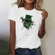 thumbnail image 2 of Mujeres Manga Corta de Verano Tops Impreso Sudadera Casual, Cuello Redondo Blusa Ligera para la Primavera Y el Verano, 2 of 4