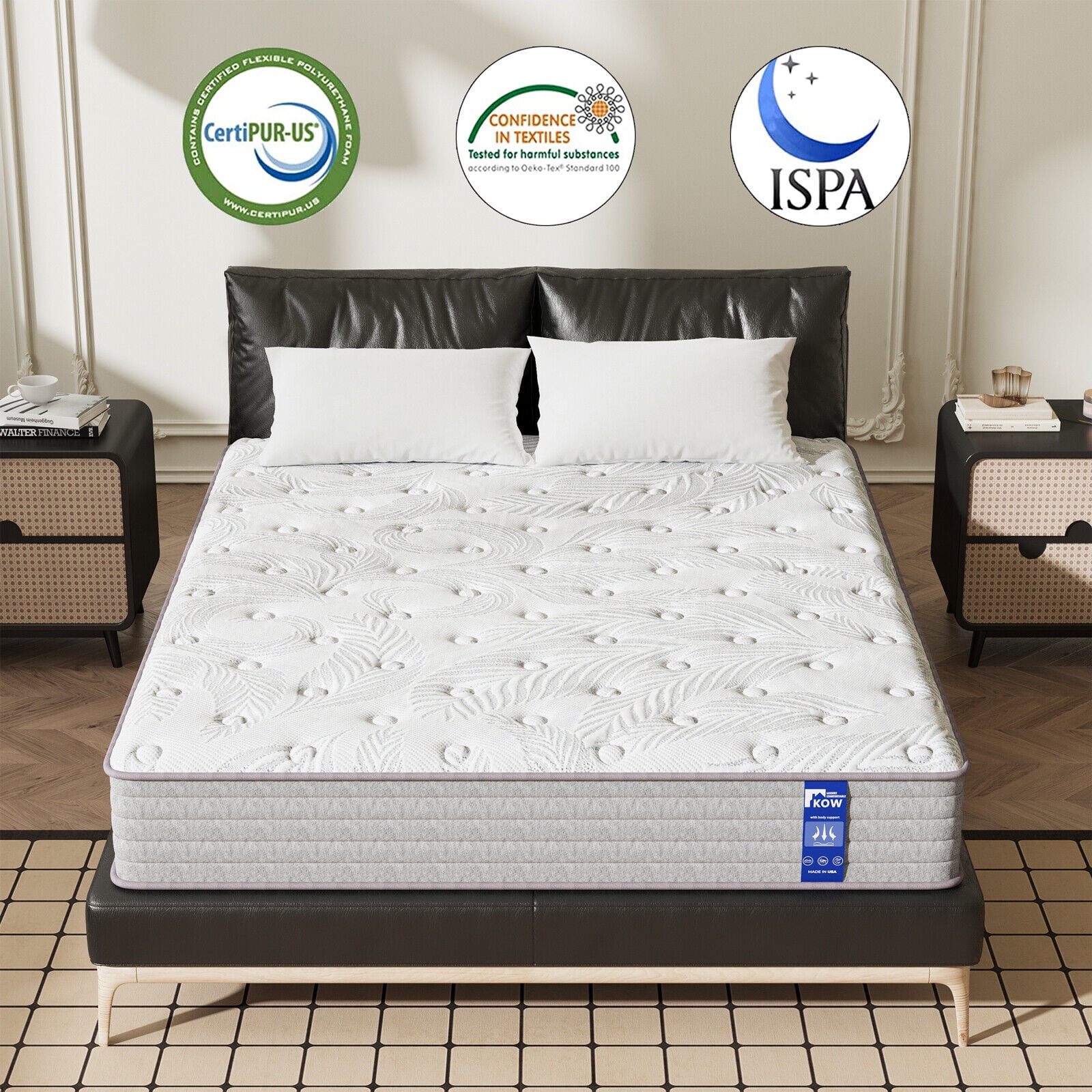 Twin Size Mattress, 12 Inch Gel Memory Foam Hybrid Mattress in a Box, Pressure Relief,Medium