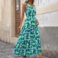 thumbnail image 6 of Drses Women Summer Dresses Casual Sleeveless Maxi Dresses Cute Floral Long Dress Wedding Guest Dress, 6 of 8