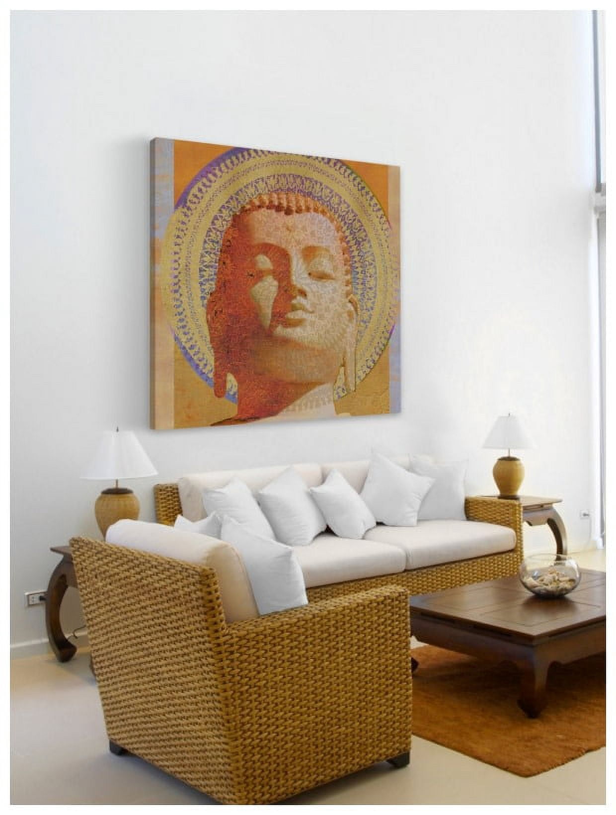 "Buddha II" Painting Print on Wrapped Canvas