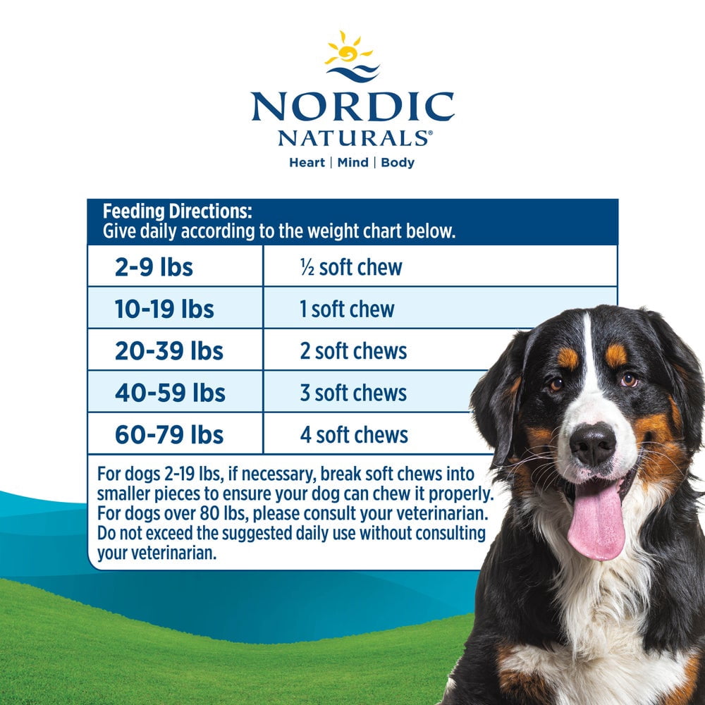 Nordic Naturals Pet Joint Support Soft Chews, Bone Broth Flavored, 30 Count