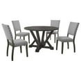 thumbnail image 1 of Best Master Furniture Anna Ensemble Dinette 5 Pcs 5 Pcs Anna Antique Rustique Gris Ensemble Dinette Ronde, 1 of 4