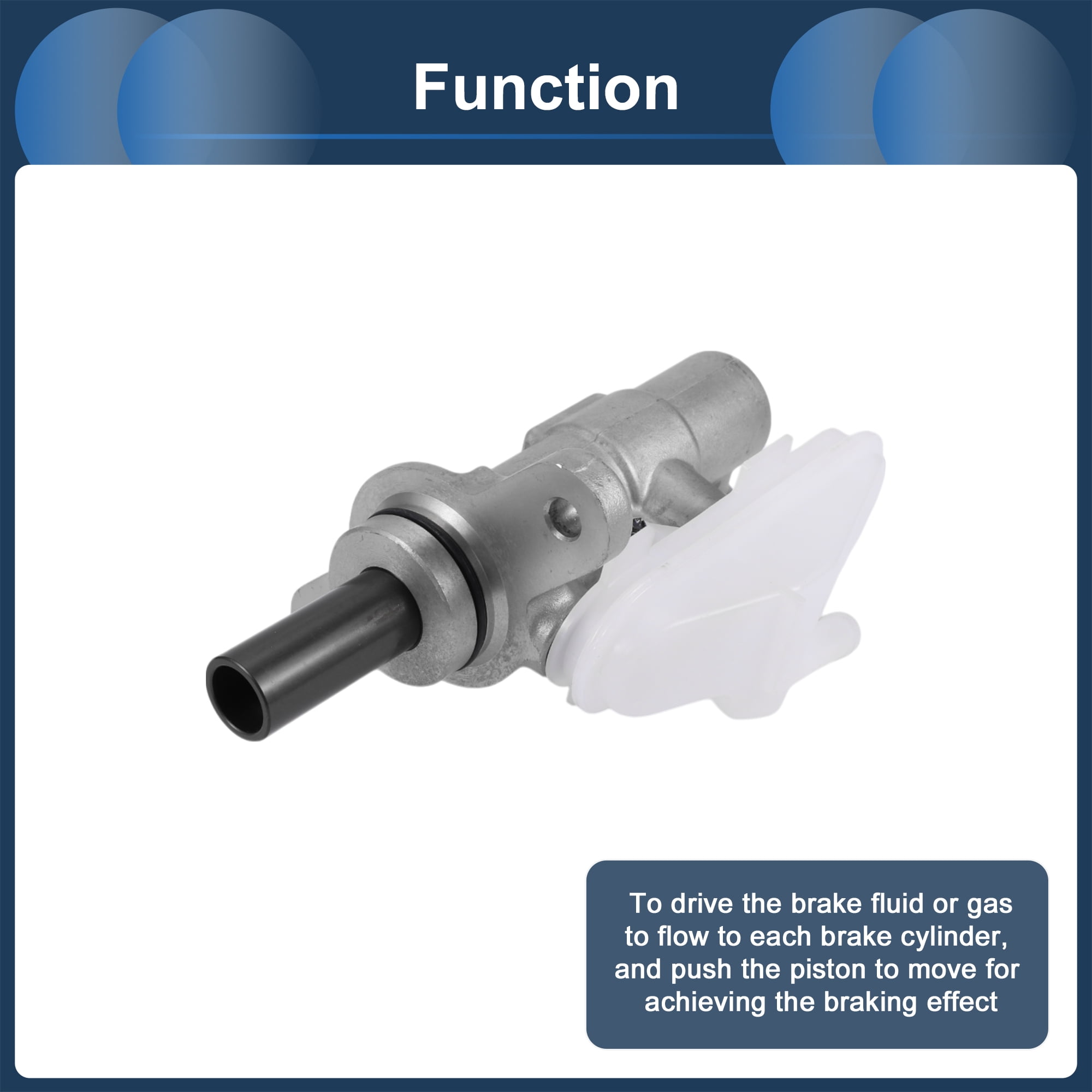 Unique Bargains Brake Master Cylinder with Reservoir for Honda Civic 2012-2013 Hydraulic