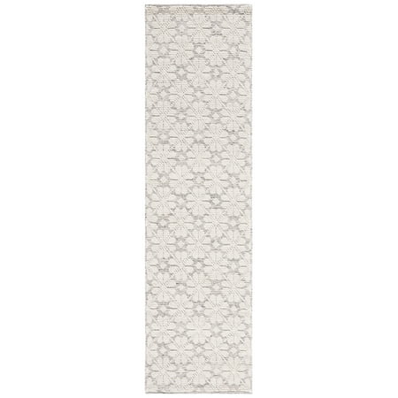 SAFAVIEH Martha Stewart Vermont Floral Runner Rug  Ivory/Grey  2 3  x 8