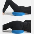 thumbnail image 4 of Cojín de asiento inflable, cojín en forma de rosquilla, cojín para hemorroides, cojín de asiento de anillo inflable, cojín ergonómico para embarazo, parto, incluye bomba de aire (azul claro), 4 of 5