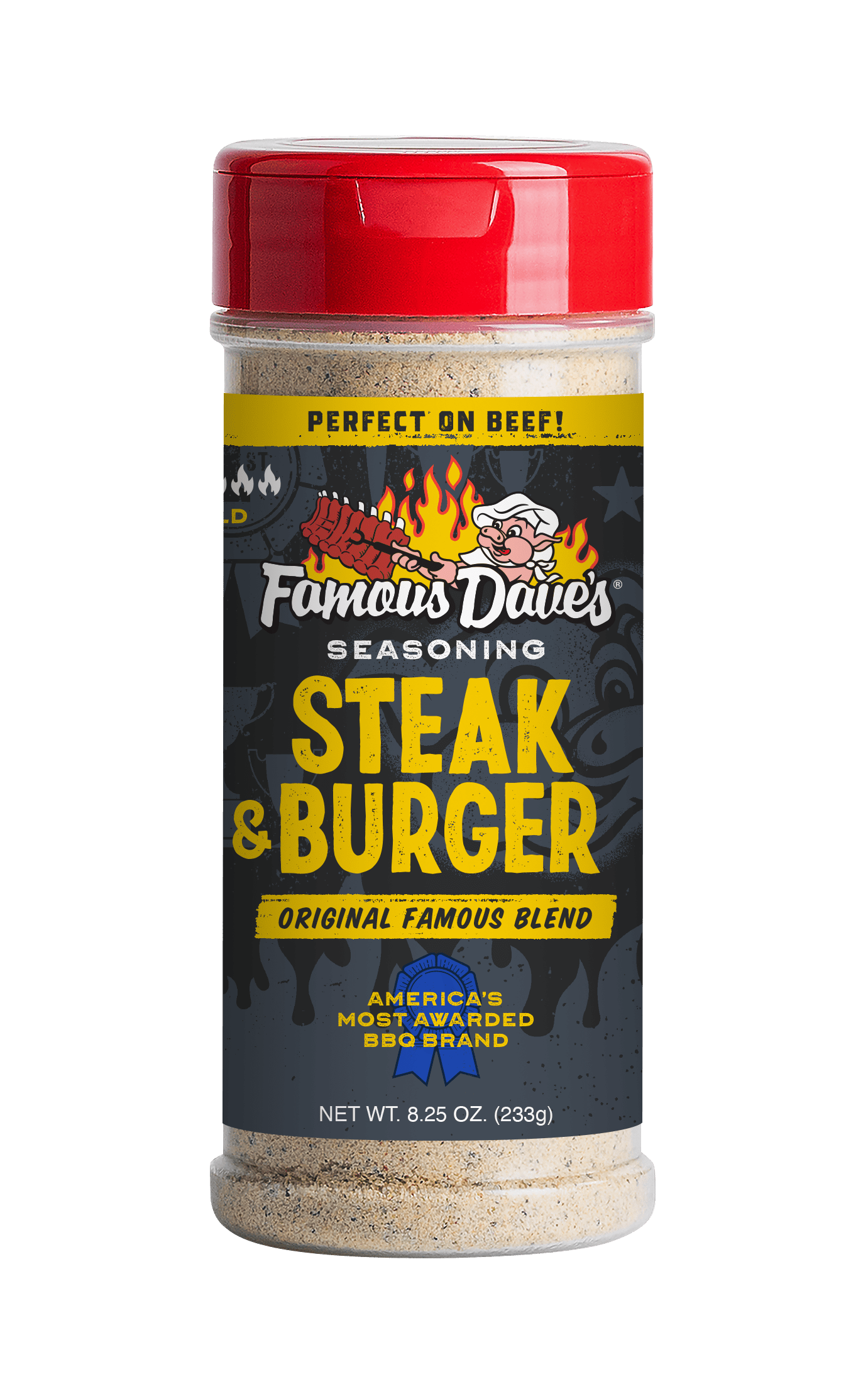 Famous Dave's Seasoning, Steak & Burger - 8.25 oz