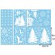 thumbnail image 2 of Decoraciones Pegatinas navideñas de doble cara Color blanco Copo de nieve Adornos de vidrio electrostático Grinch, 2 of 2