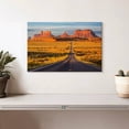 thumbnail image 2 of Elephant Stock Monument Valley Open Road Wall Art - Horizontal Canvas Wall Art - Living Room Wall Decor - Transportation Canvas - Gray And Orange Decor - 12" x 8", 2 of 8
