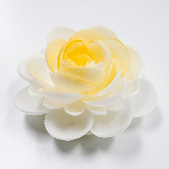 Sunkissed Bridal Flower - edible wafer paper flower 6PK