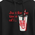 thumbnail image 3 of Diet Coke - Just For The Taste Of It - Juniors Cropped Pullover Hoodie, 3 of 5