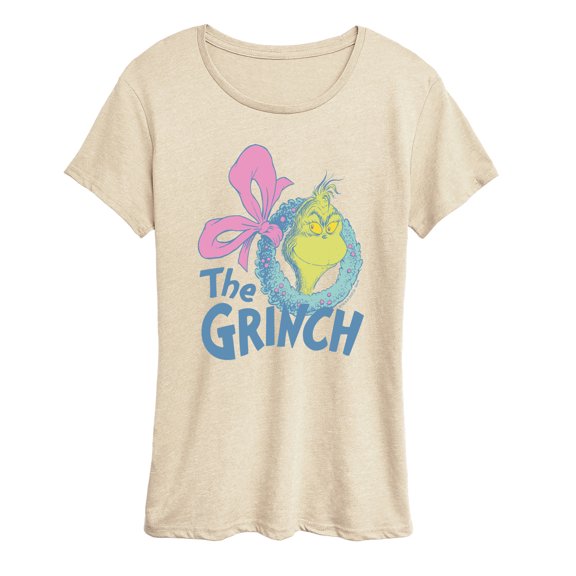 The Grinch - Wreath Logo - Women's Short Sleeve Graphic T-Shirt