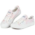thumbnail image 5 of JENN ARDOR Women's Canvas Shoes Flat Sneakers Lace Up Shoes Walking Scrunch Back Sneakers, 5 of 7