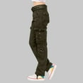 thumbnail image 2 of JINMGG Womens Pants Summer Fall Fashion Women Ladies Solid Pants Hippie Punk Trousers Streetwear Jogger Pocket Loose Overalls Long Pants, 2 of 5