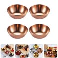 thumbnail image 2 of SHISUYAN 4 Pcs Assiette à Assaisonnement en Acier Inoxydable Petite Assiette Vaisselle à Salade Assiettes à Épices, 2 of 7