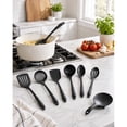 thumbnail image 2 of Mainstays Kitchen Utensil Set, Nylon, Comfort Grip Handles, 8-Piece, Black, 2 of 5
