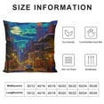 thumbnail image 5 of FUMJ  Decorative Throw Pillow Covers Old Street Pubs Bars Neon Lights French Quarter Orleans Vintage Bourbon Mardi Gras Night Louisiana Square Cushion Case for Home Decor, 5 of 5