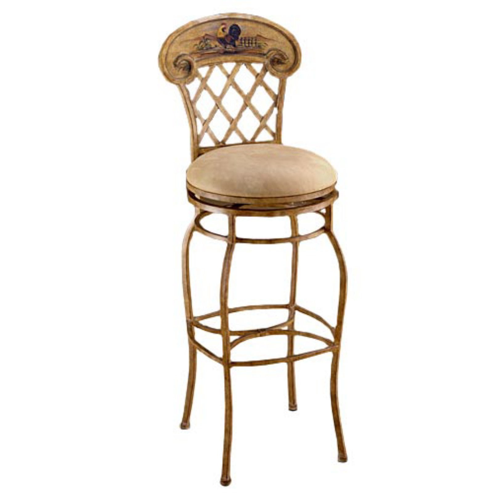 Hillsdale Rooster 315 In Swivel Bar Stool Country Beige Walmartcom Walmartcom