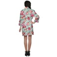 thumbnail image 4 of Moomaya Printed Bathrobe For Girls Kimono Bathrobes For Women Short Nightgown, 4 of 5