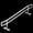 Raw, variant on M and K Metal Designs LLC Grind Right Fingerboard Rail - Square 5 Stair Kink Rail Black