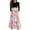#A09-Pink, variant on Abcomgle Girls Long Sleeve Dresses 10-12 Casual Patchwork Ruffle Sleeve Girls Long Dresses Floral Print Sundresses Loose Crew Neck Tiered Dresses with Pockets,7-8 Years Light pink