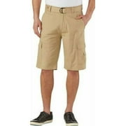 Wearfirst Men's Free-Band Comfort Flex Waistband Stretch Cargo Shorts (Khaki,32)