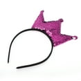 thumbnail image 3 of Accesorios Únicos 1 Pc Diadema de Lentejuelas de Moda para Mujeres y Niñas Rojo Rosa, 3 of 4