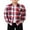 A Red Navy, variant on Boys Casual Button Down Shirts Kids Long Sleeve Plaid Blouses Shacket Jacket 7-15 Years