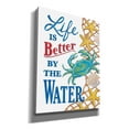 thumbnail image 2 of Epic Graffiti 'Better By the Water Crab' by Deb Strain, Canvas Wall Art, 12"x16", 2 of 2