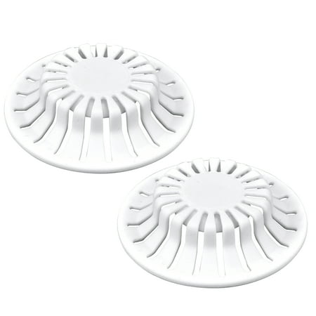 Danco Universal Bathroom Sink Suction Cup Hair Catcher Strainer, White, 2-Pack (10769)