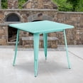 thumbnail image 2 of 31.5'' Square Black Metal Indoor-Outdoor Table, 2 of 3