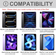 thumbnail image 2 of Keyboard Case for iPad Air 5th/4th Gen 2022/2020 10.9 inch, Pro 11 4th 3rd 2nd 1st Gen 2022/2021/2020/2020, Detachable BT Backlit Magnetic Keyboard, Built-in Pencil Holder, Smart Cover, 2 of 6