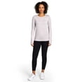 thumbnail image 5 of Reebok Women's and Women's Plus Legacy Core Knit Performance Long Sleeve T-Shirt, Sizes XS-4X, 5 of 5