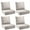 Beige, variant on Terraloom 6 Inch Outdoor Cushions 24x24" - Water Resistant 2 Set Deep Seating Patio Chair Back&Seat Cushion for Wicker Rocking Swivel Chairs Loveseat Couch Sectional Sofa in Beige