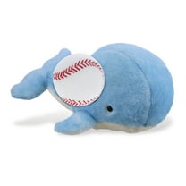 DolliBu Super Soft Large Blue Whale Stuffed Animal with Baseball Plush - Soft Huggable Whale, Playtime Plush Toy, Cute Ocean Life Gift, Super Soft Plush Doll Animal Toy for Kids and Adults - 13 Inches