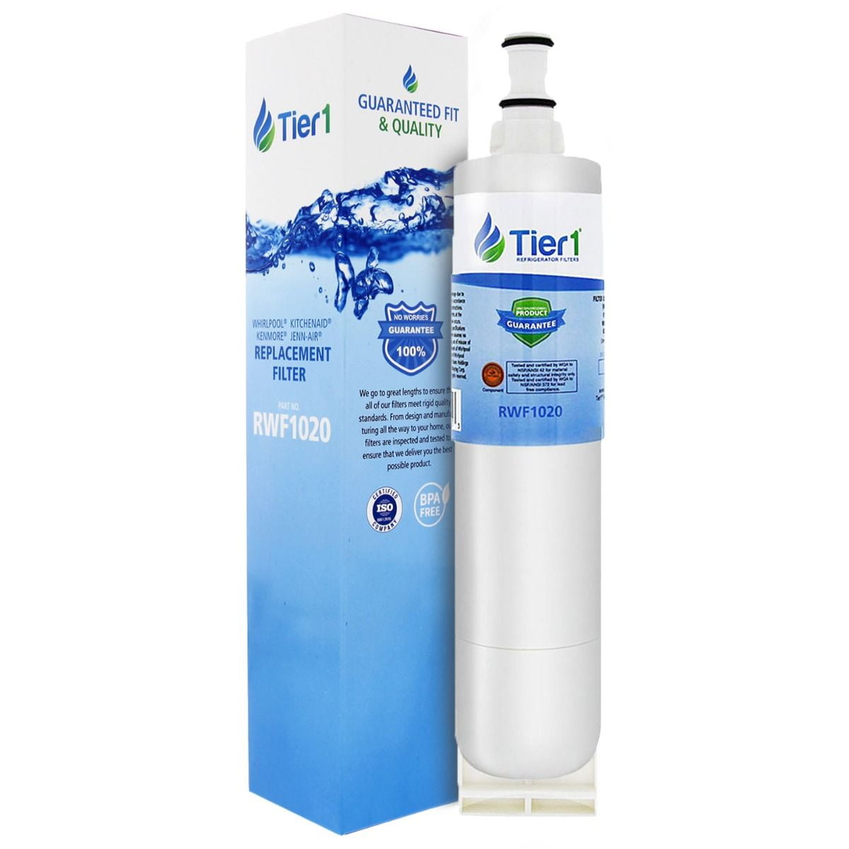 Tier1 4396508 Refrigerator Water Filter | Replacement for Whirlpool 4396508, 4396510, 4392857, NLC240V, Kenmore 46-9010, Filter 5, EDR5RXD1, Fridge Filter