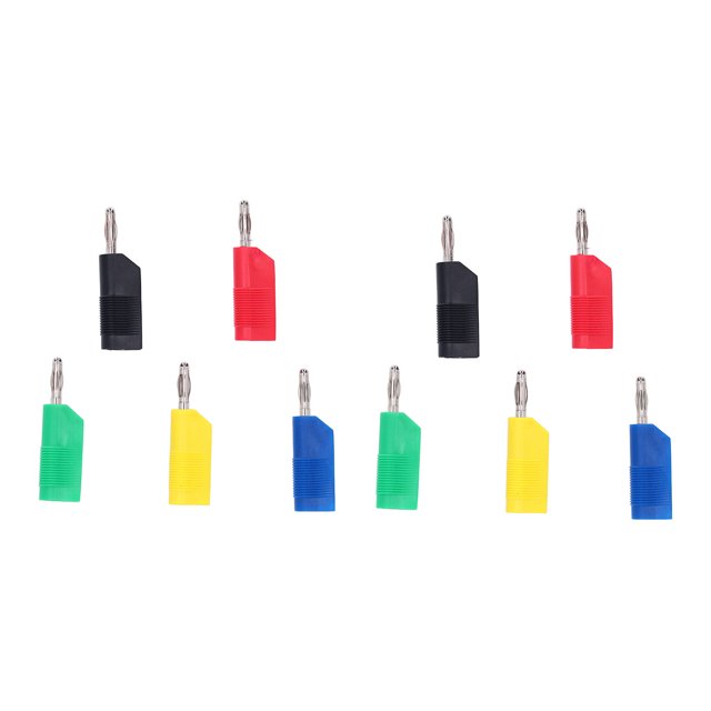 Clavijas Tipo Banana, Conectores De Altavoz De Latón Resistentes A La Corrosión Menos Interferencias Para Pruebas Eléctricas Cergrey 4mm Banana Connectors