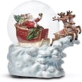thumbnail image 1 of Roman 5.7 Inches H Musical Santa Sleigh on Cloud 100MM, 1 of 1