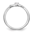 thumbnail image 2 of 14K White Gold Ring Band Engagement Diamond Round Complete Promise Engagement, 2 of 7
