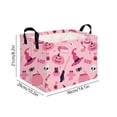 thumbnail image 3 of Lilixerw Halloween Storage Basket Decoration, Rectangular Foldable Organizer with Witch and Skull Print, for Household Space and Seasonal Scene Arrangement, 14.1x10.2x8.2 inch, 3 of 6